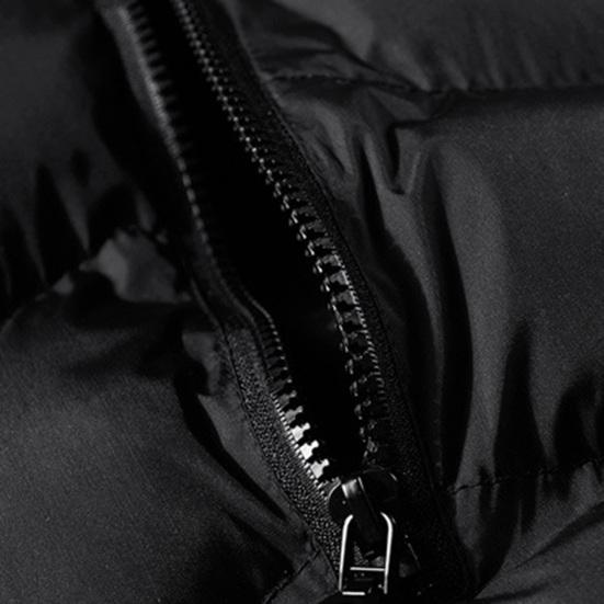 Мужской зимний жилет с воротником-стойкой, утолщенный, мягкий, ветрозащитный, теплая защита шеи, сплошной цвет, без рукавов, на молнии, на ремешке, декор, карманы