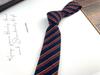 Men'S And Women'S Japanese Retro British 6Cm Narrow Tie Coffee Color Gray Blue Casual Grid, Get Married At Work