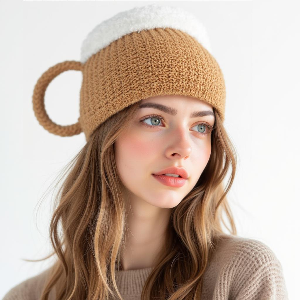 New Beer Mug Hat Unisex Knit Beanie Winter Warm Funny Party Headwear