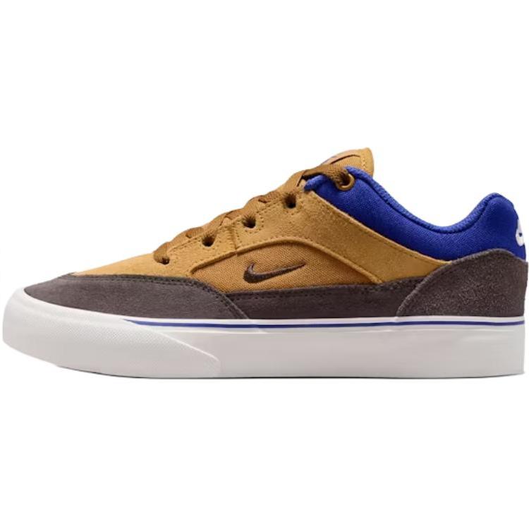 Nike Malor SB GS Пшеничный Темно-синий Детские Кроссовки Коричневый Саммит-Белый Вельветово-коричневый HF1205-700