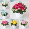 Beautiful Imitation Potted Flower Simulated Desktop Ornaments Eco-friendly