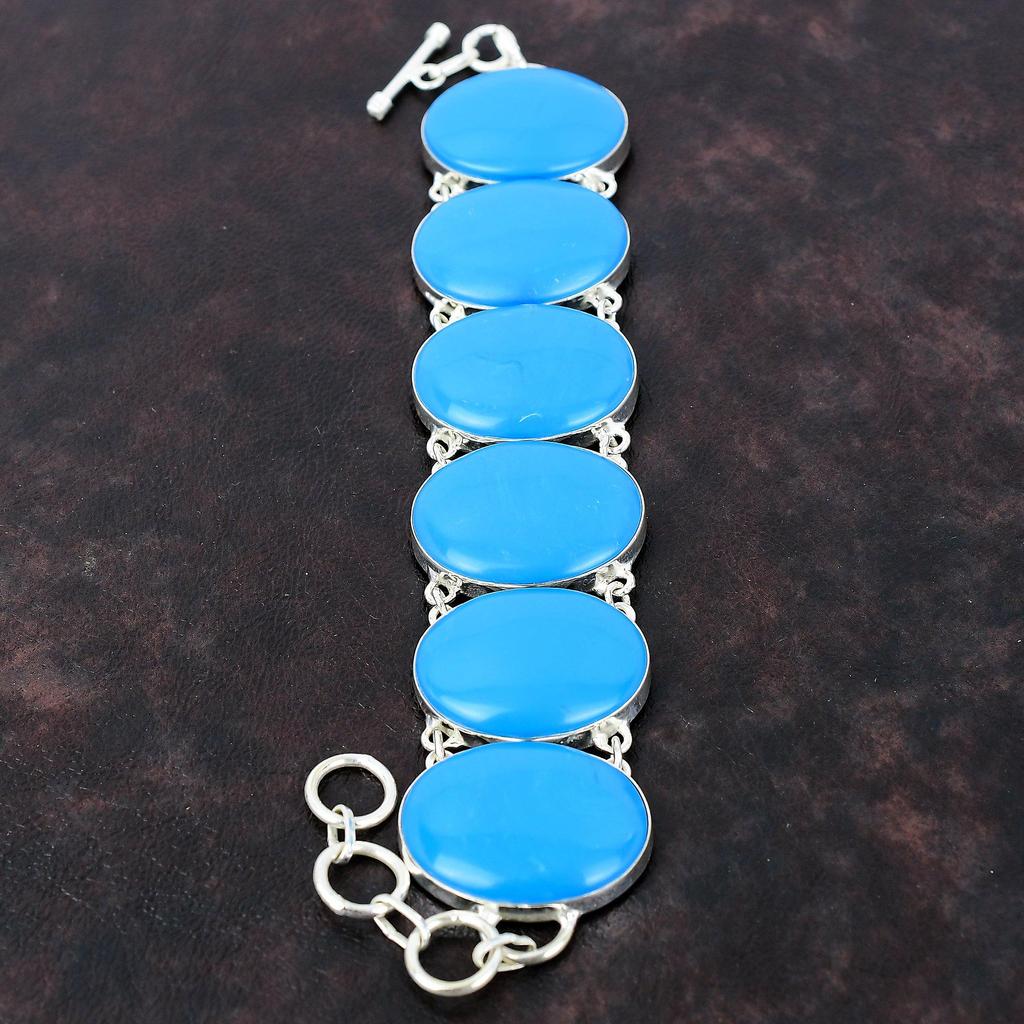 Браслет из бирюзового браслета «Спящая красавица» Браслет ручной работы из драгоценных камней Браслет из стерлингового серебра 925 пробы Регулируемый браслет-цепочка Подарок на помолвку для него