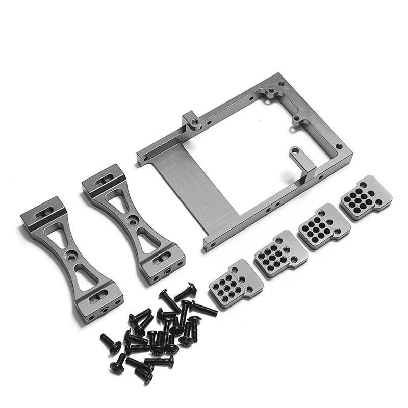 Metal Servo Mount Bracket Beam Crossbeam Shock Mount For WPL C14 C24 B14 B24 1/16 RC Car Kit