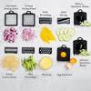 15 In 1 Deluxe Veggie Chopper Onion Chopper, Multifunctional Mandoline Slicer with Container, Egetable Cutter Dicer