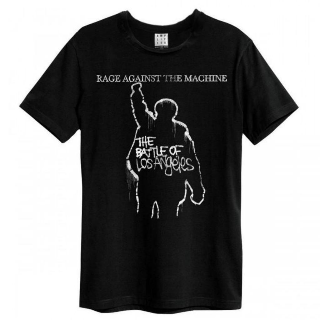 Усиленная Унисекс Взрослая Футболка Battle Of LA Rage Against the Machine