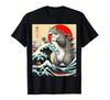 Japanese Art Funny Cat Gifts For Men Boys T-Shirt