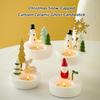 Christmas Ceramic Candlestick Decorative Stand Holiday Table Centerpeice