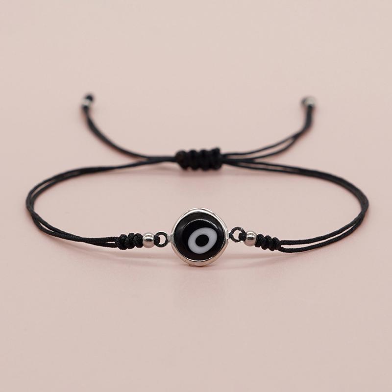 Винтажный богемный стиль стеклянная эмаль сглаза плетеная веревка дружба регулируемый браслет для женщин мужчин детей ювелирные изделия подарок на вечеринку