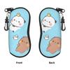 Custom Bubu Dudu Cartoons Sunglasses Soft Case Neoprene Zipper Mangas Shell Eyeglass Case Protective Box For Glasses