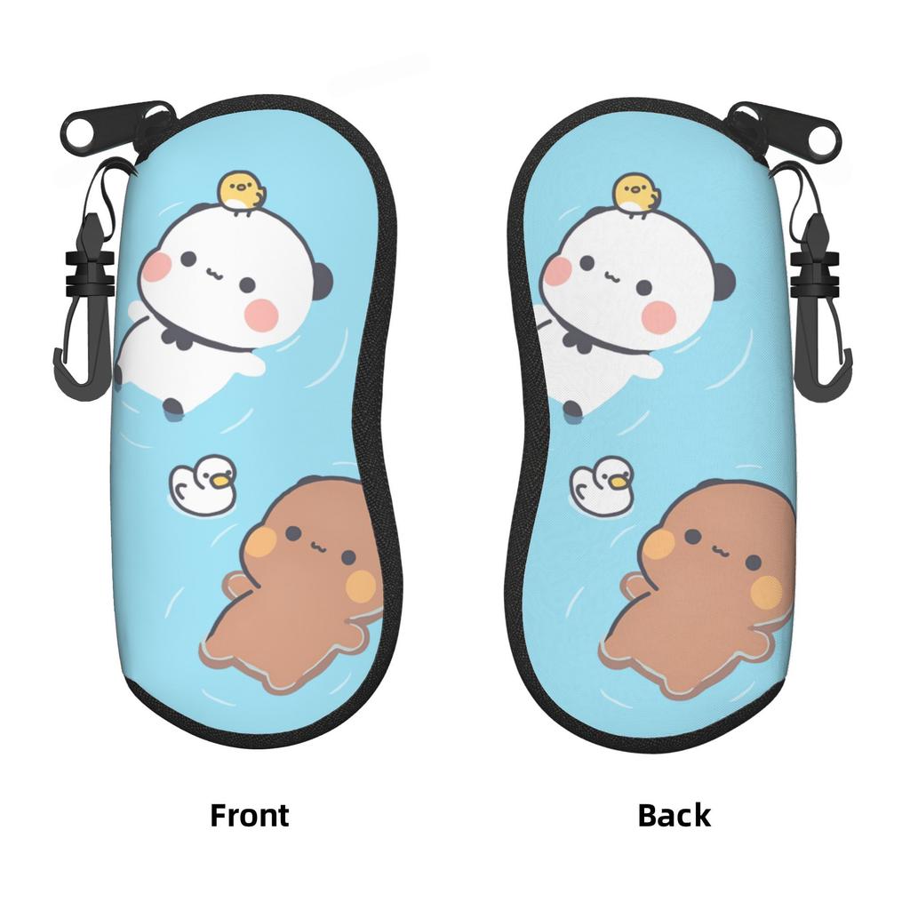 Custom Bubu Dudu Cartoons Sunglasses Soft Case Neoprene Zipper Mangas Shell Eyeglass Case Protective Box For Glasses