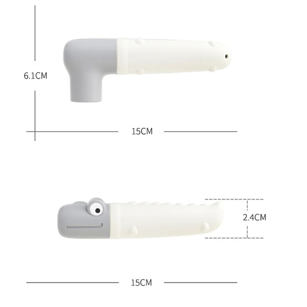 Силиконовый чехол для дверной ручки, двухцветный защитный коврик из крокодиловой кожи, симпатичный чехол для дверной ручки, украшение для дома