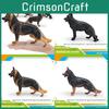 German Shepherd Animal Model Pvc Decorative Figurine For Kids And Collectors