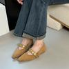 Inner Heightening Single Shoes Women's Fashion Versatile Little Fairy 2025 New Internet Celebrity Retro Casual Pointed Mary Jane Women's Shoes