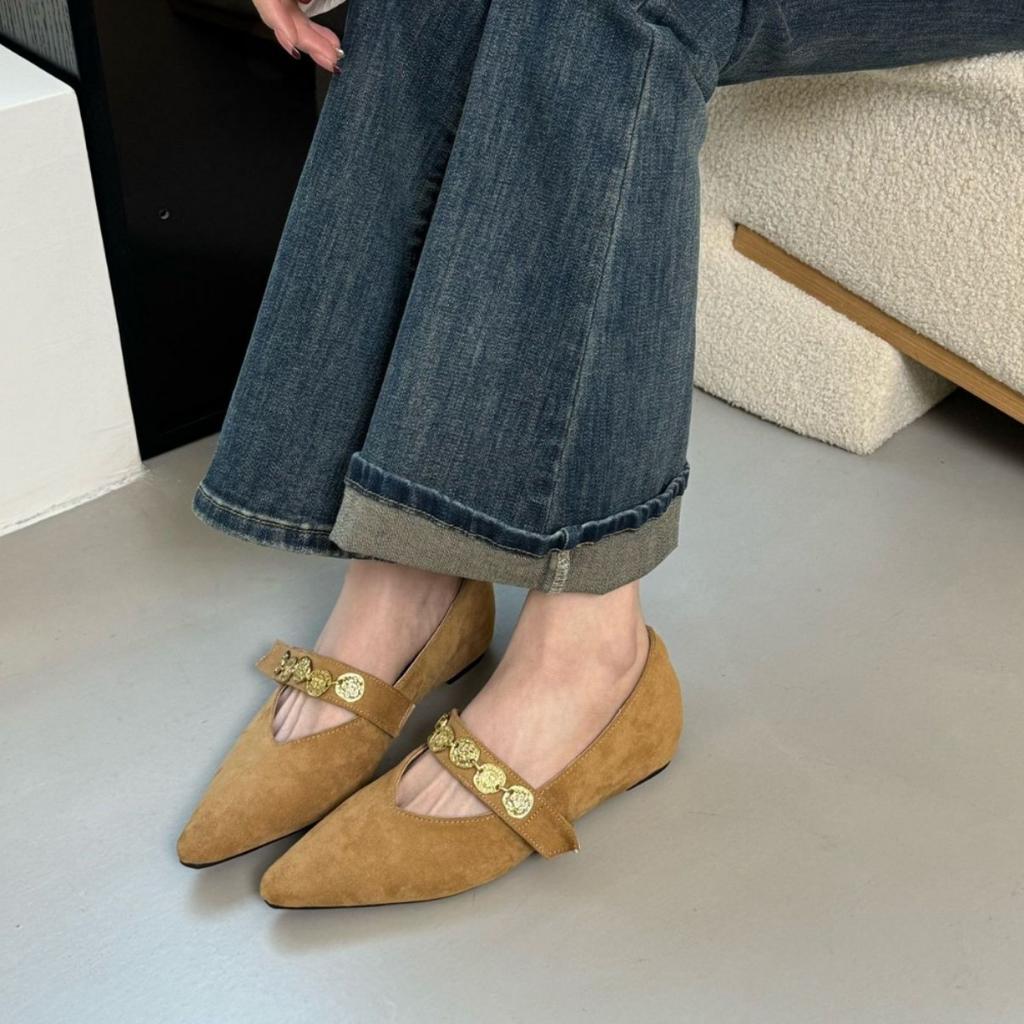 Inner Heightening Single Shoes Women's Fashion Versatile Little Fairy 2025 New Internet Celebrity Retro Casual Pointed Mary Jane Women's Shoes