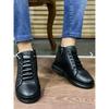Men's Winter Lace-Up Zippered Boots