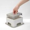 HARIO Pet Bowl and Water Stand with Adjustable Height and Angle, Gray, for Small and Medium Dogs