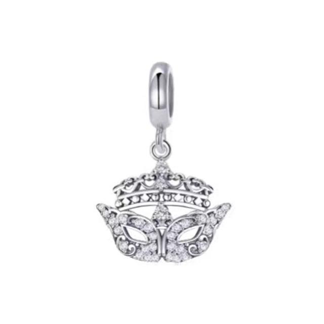 Новый Зайчик Медведь Замок Череп Diy Бусина Для Изготовления Женщин Berloque Fit Оригинальные Подвески Браслет Стерлингового Серебра 925 пробы