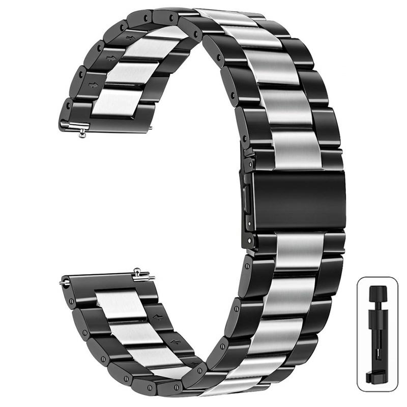 Ремешок для часов 22 мм 20 мм металлический ремешок для Samsung Galaxy Watch 6 5 4 40 мм 44 мм 6Classic 43 47 мм 5Pro 45 м ремешок из нержавеющей стали для Amazfit Correa