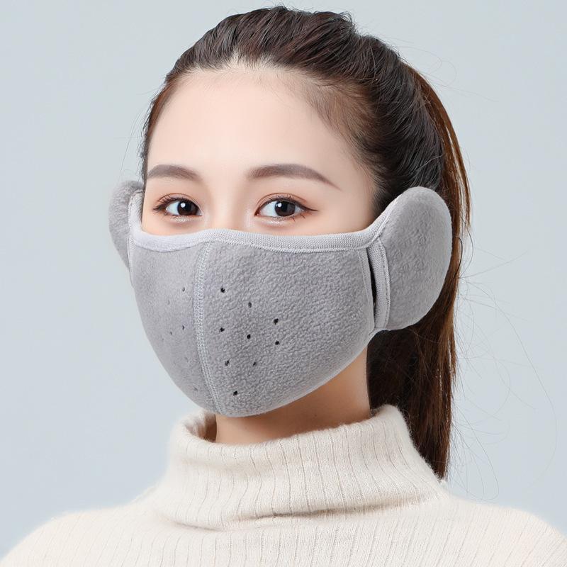 Women Men Winter Warm Cold-proof Earmuffs Windproof Mouth Cover Female Outdoor Mask Cycling Ear Warmer