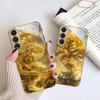 Мифический Золотой Дракон Для Samsung Galaxy S26 S20 FE S21 S22 S23 Plus S24 Ultra S25Ultra S21+ S22Plus Золотой стеклянный чехол для телефона