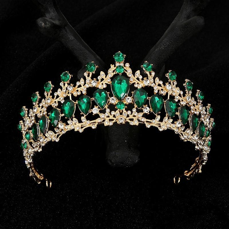 Bridal Tiara Alloy Rhinestone Headband Hair Accessories Birthday Party Performance Crown Photography Princess Crown Baroque