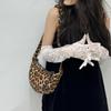 Женская сумка через плечо с принтом в виде леопарда, популярная сумка через плечо, повседневная и универсальная, модная