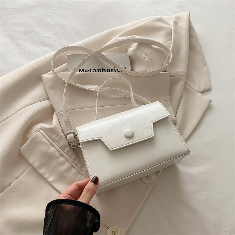 High Value Small Bag Women's Bag 2025 New Fashion Shoulder Messenger Bag Spring and Summer Simple Portable Small Square Bag