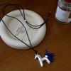 Long Wax Rope Necklace Horse PU Leather Necklace Retro Pony Pendant Necklace  Decoration