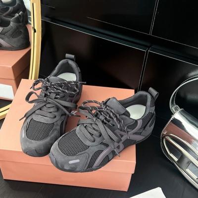 Сетчатые немецкие тренировочные туфли женские осенние новые универсальные и удобные спортивные туфли Forrest Gump дышащие с мягкой подошвой повседневные кеды