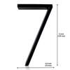 New Floating House Numbers Creative Modern Zinc Number Self Adhesive Door Sign Outdoor Mailbox Apartment Home Decorations