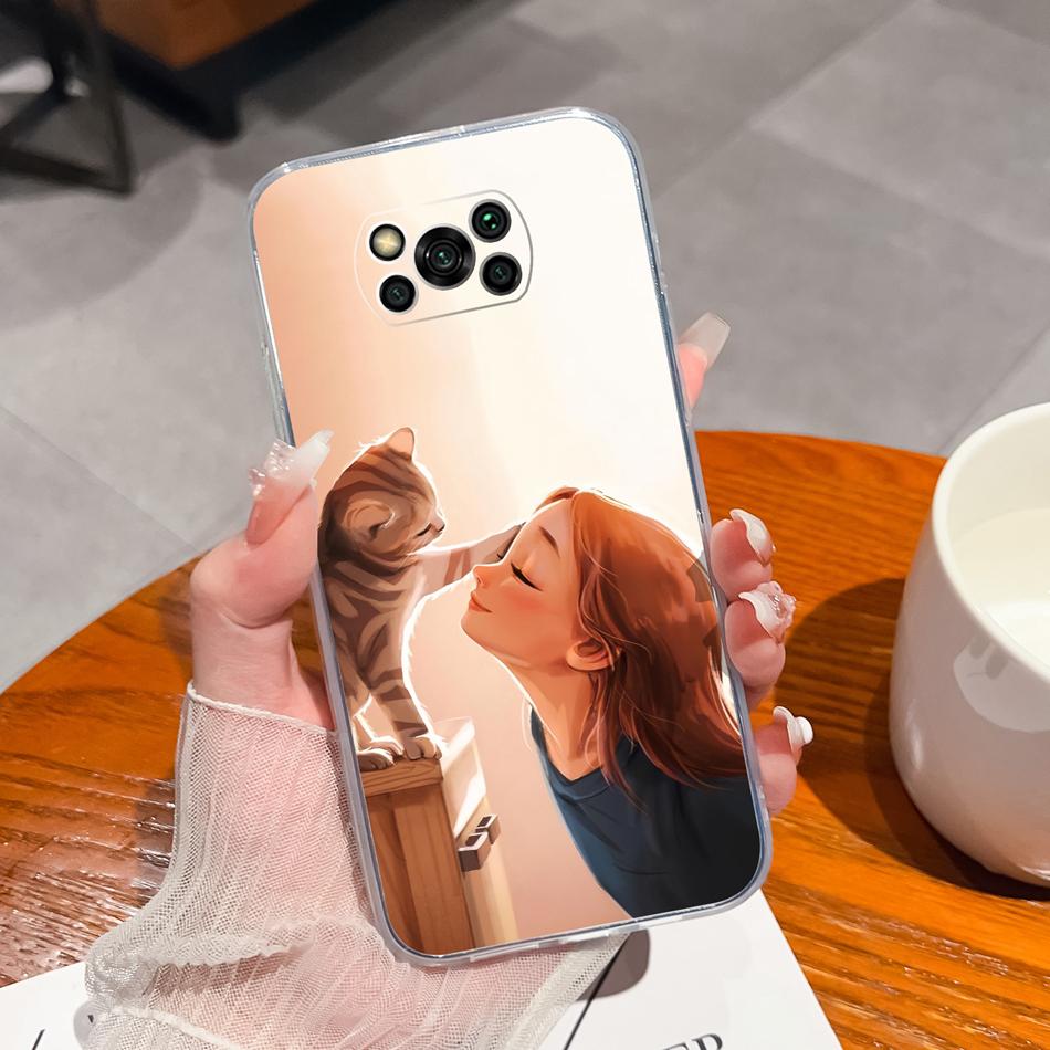 Чехол для Poco X3 Pro GT Креативный Забавный Мягкий ТПУ Силикон Прозрачный Противоударный Задняя Крышка Телефона Для Poco X 3 Pro GT X3Pro X3GT NFC Funda