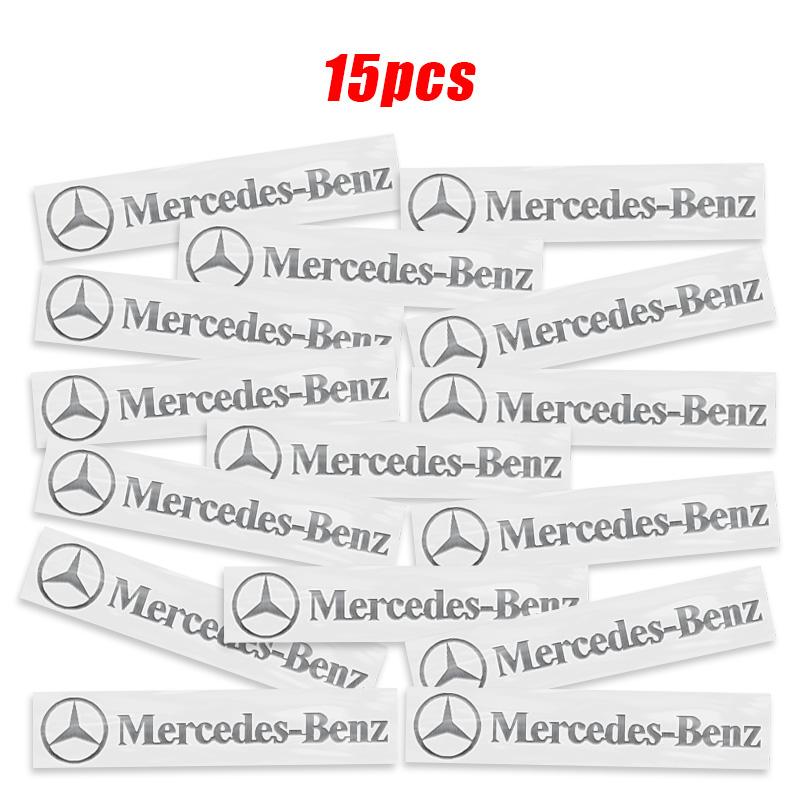GCTO3 3D Metal Emblem Sticker Car Styling Interior Decoration Decals For Mercedes Benz Brabus Maybach W204 GLC CLA GLK W205 W203 W206