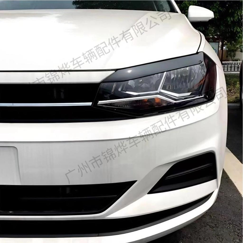 Декоративная накладка-«бровь» на фару и задний фонарь Volkswagen POLO 2017-2024