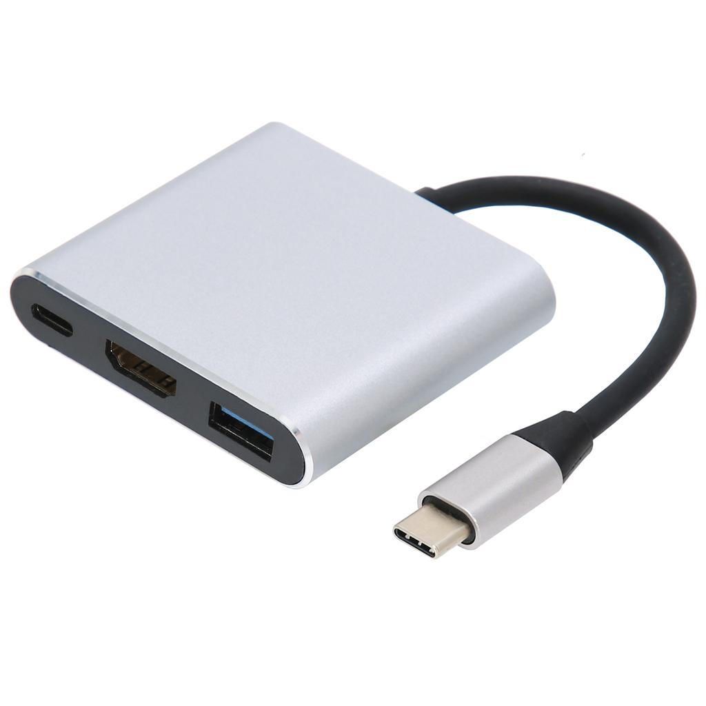 3 In 1 TypeC Docking Station TypeC To HD Multimedia Interface USB 3.0 TypeC Adapter