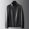 New Autumn and Winter Genuine Leather Jackets Men's Sheepskin Stand Collar Jackets Business Men's Work Wear