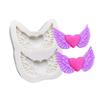 Wings Heart Shape Silicone Mold Sugarcraft Cupcake Baking Mold Fondant Cake Decorating Tools