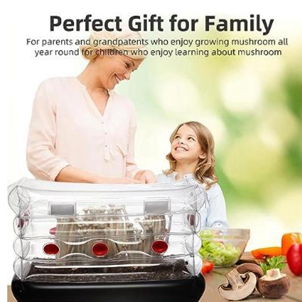 Набор для выращивания грибов Набор для монотуба для грибов Домашний надувной набор для выращивания грибов Портативный надувной инкубатор для грибов Вентилятор