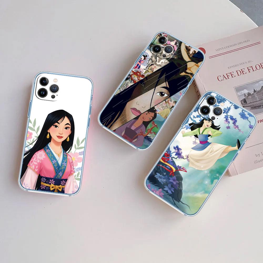 CJ89 Princess Mulan Soft Shell Transparent Phone Case for Motorola Moto G7 G8 G9 G84 G85 G73 G24 G15 Z2 Play Power Plus