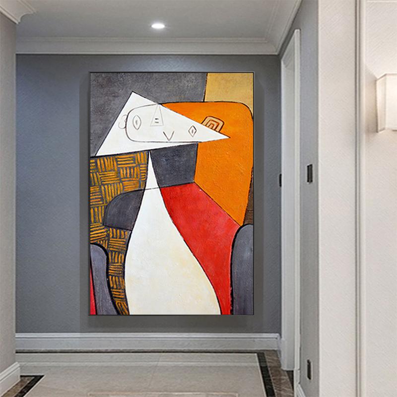 Скандинавская ретро-рисунок, картина на холсте, настенная художественная печать, интерьерное украшение для дома, абстрактная картина для гостиной, декоративный настенный постер