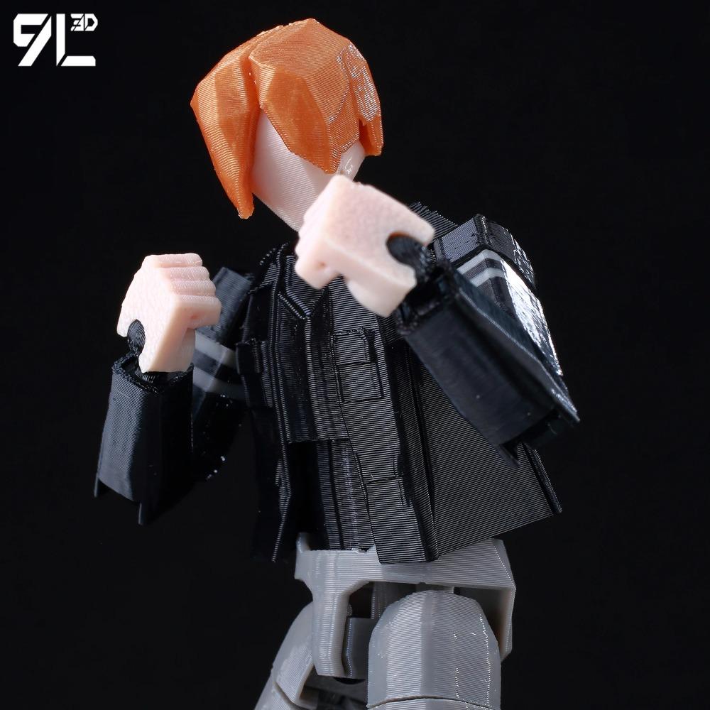 9L3D Titan13 Leon S. Kennedy Action Figure LUCKY13 Multi-Jointed T13 Dummy13 Articulate Movable 3D Printed Collectible Toys