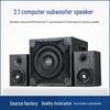 Wireless Bluetooth 2.1 Wooden Speakers with High-Power Subwoofer for Desktop and Laptop