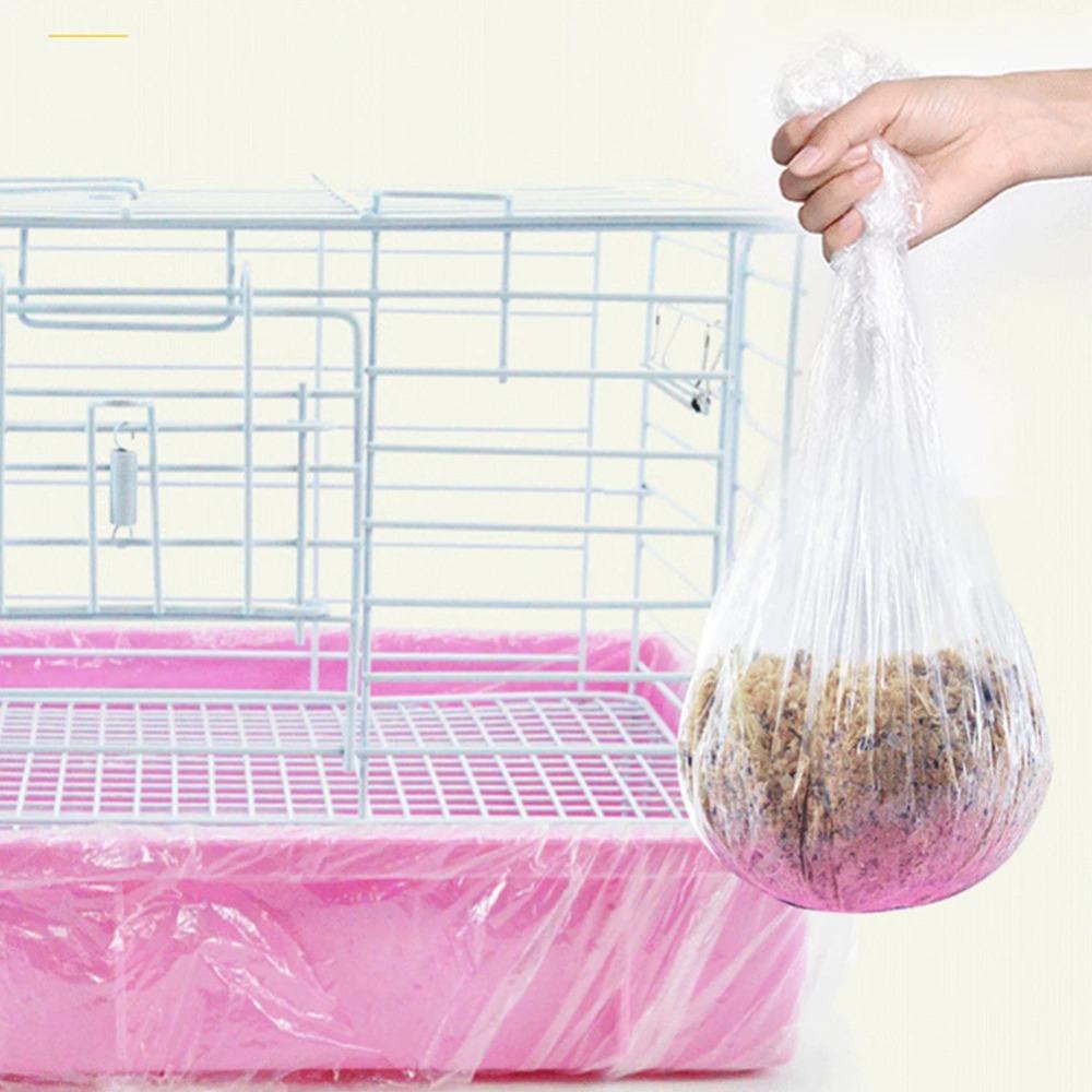 10 шт. Эластичная крышка для поддона для домашних животных Одноразовая пленочная крышка Прочный поддон для птичьей клетки для собаки кошки