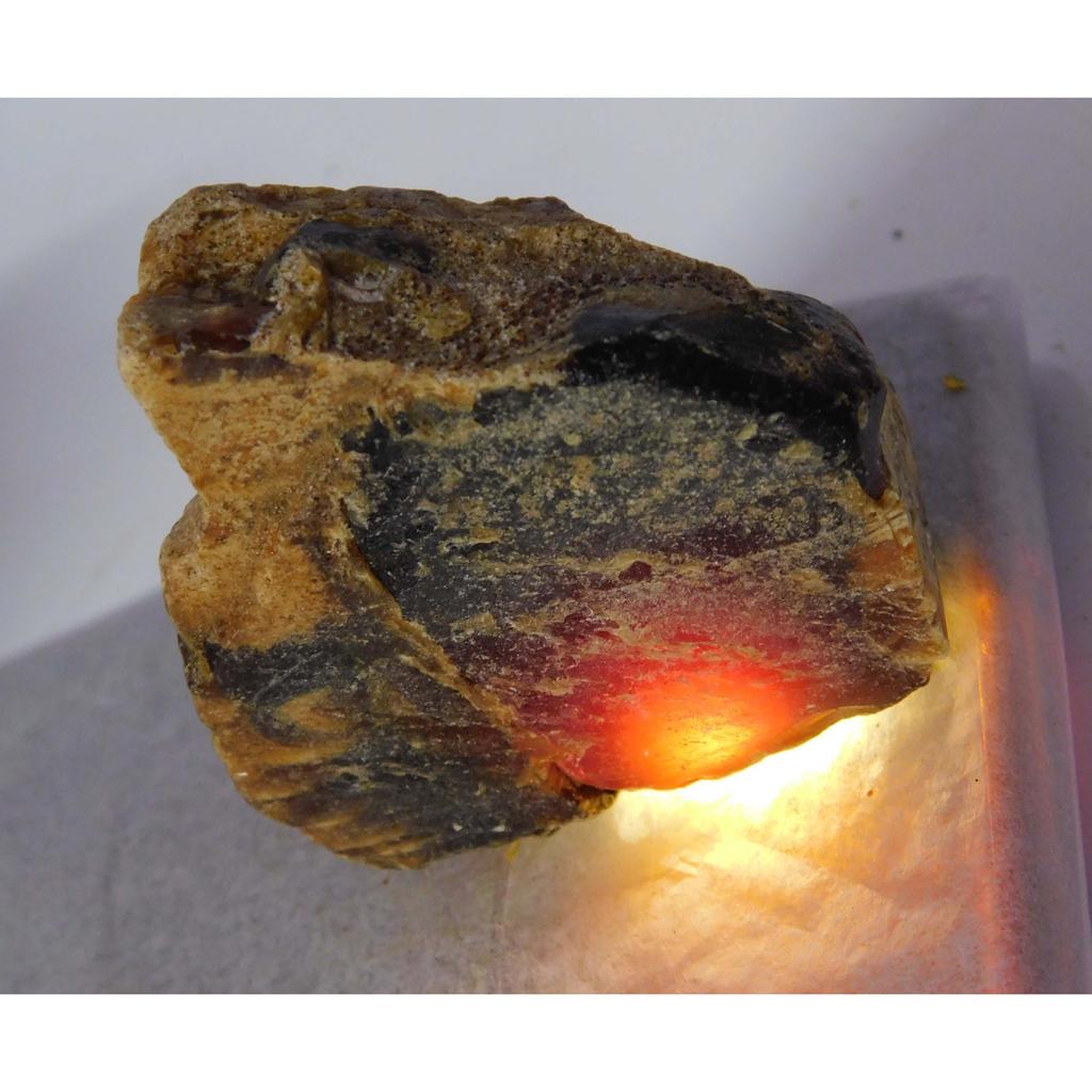 48.45 Ct Natural Orange Amber Uncut Rough Jewelry Making Gemstone