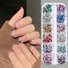 12 Grid Mini Nail Rhinestone Flat Back Beautify Nails Diy Decorative 3D Manicure Nail Art Decorations For Girls
