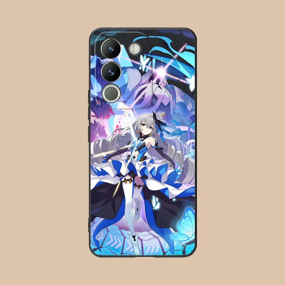Матовый чехол из ТПУ HSR Bronya для мобильного телефона VIVO V60 V50 V40 V30 V29 V27 V25 V23 Pro Lite 5G с цветной печатью