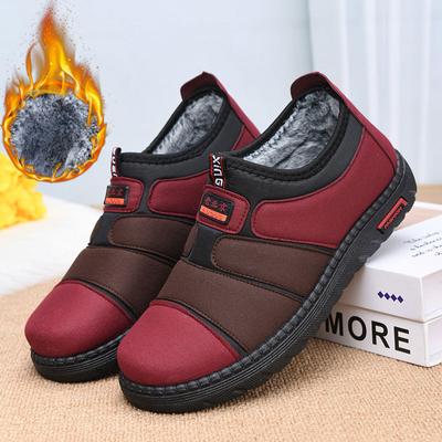 Зимние ботинки на плоской подошве для женщин, теплая прогулочная обувь, повседневные нескользящие ботинки с подкладкой из искусственного меха, зимние ботинки по щиколотку, мокасины, женская обувь на платформе с подкладкой из плюша и флиса