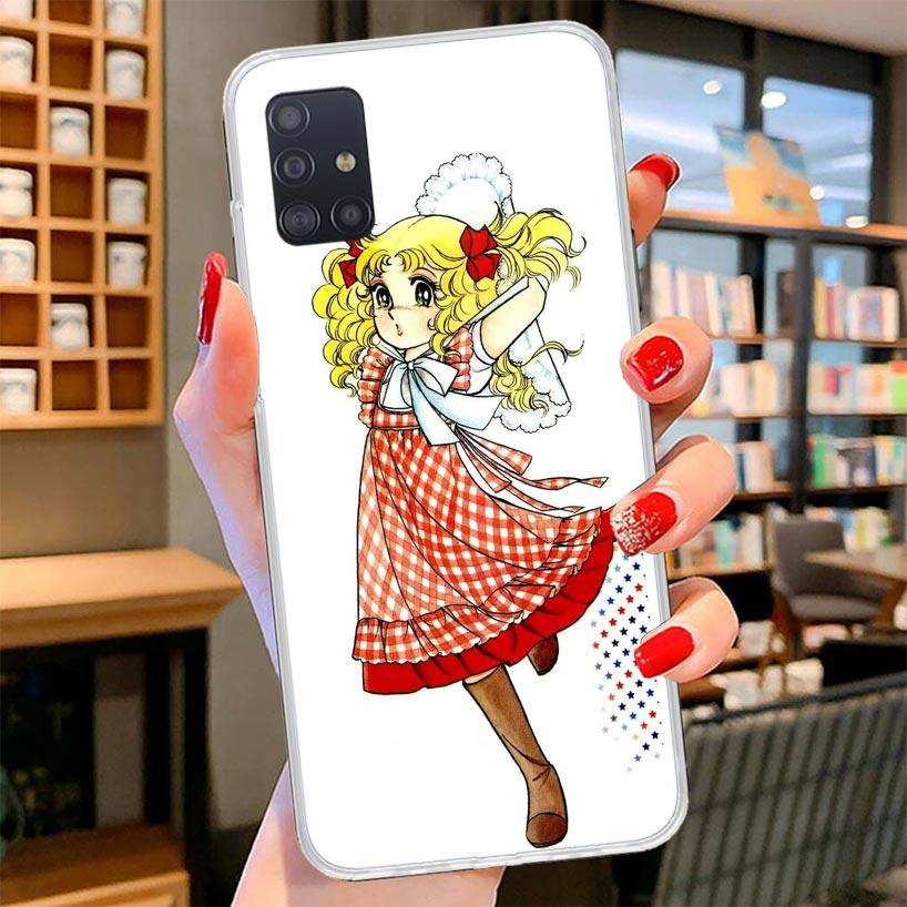 Anime Candy Cover Phone Case For Samsung Galaxy A12 A22 A32 A52 A72 A02S Phone Case Note 20 Ultra 10 S10 Plus A51 A71 A50S A20S