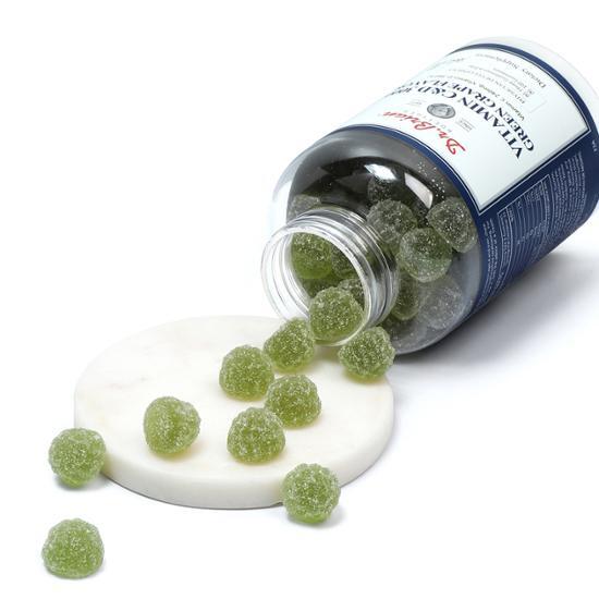 Доктор. Brian Vitamin C&D 3000 со вкусом зеленого винограда (100 жевательных конфет/33 дня)