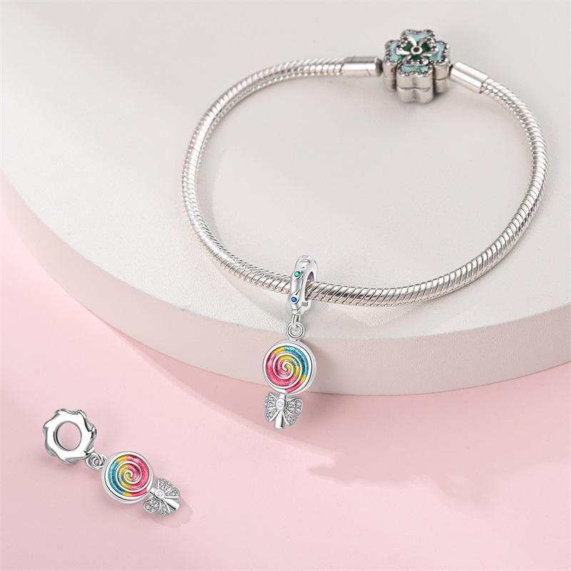 Copper Metal Color Coffee Cake Bread Ice Cream Afternoon Tea beer Charm Bead Components Pendant Bead Component Compatible With 3mm Authentic Original