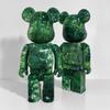 400% Bearbrick Лесной Насильственный Медведь - Модный 28см Сочлененный ABS Строительный Блок Украшение